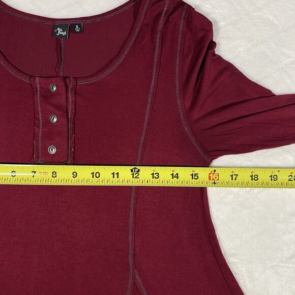 Modcloth Au Fond Burgundy Tunic Renaissance Coquette Romantic Women's Sz Sm - Picture 7 of 7